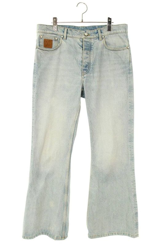 Louis Vuitton Rm251mq PCP Hsd47e LV Stitch Slim Fit Denim Pants Men's 33