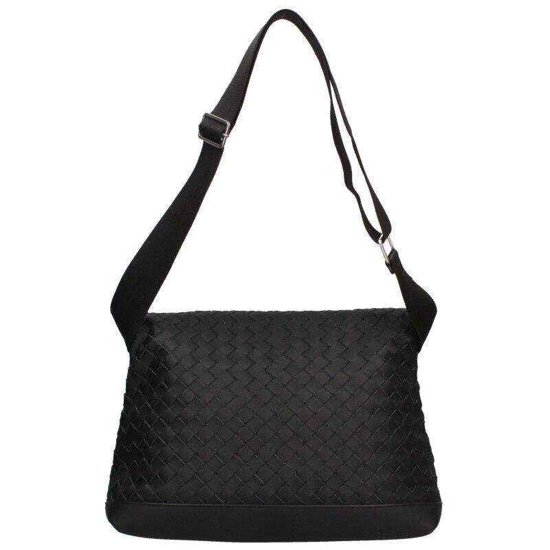 Bottega Veneta 651836 V0e52 Intrecciato Flap Leather Shoulder Bag Men's