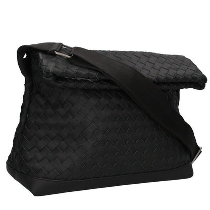 Bottega Veneta 651836 V0e52 Intrecciato Flap Leather Shoulder Bag Men's