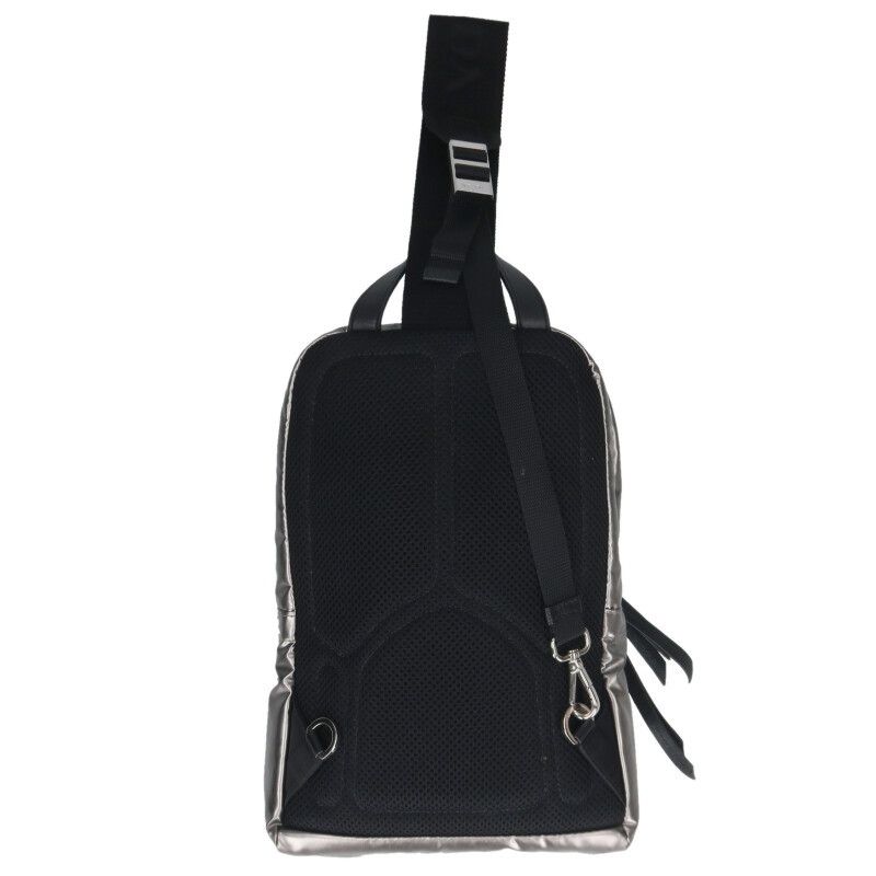 Prada 1bz026 Triangle Logo Plate PVC Nylon Body Bag Men's