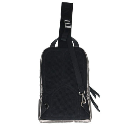 Prada 1bz026 Triangle Logo Plate PVC Nylon Body Bag Men's