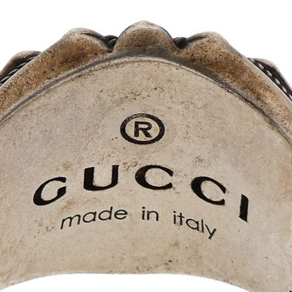 Gucci Interlocking G Silver Ring Men's Size 21 22