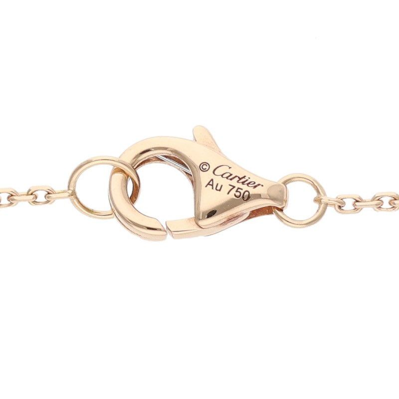 Cartier Trinity 18K Yellow Gold PG WG Diamond Necklace Men's