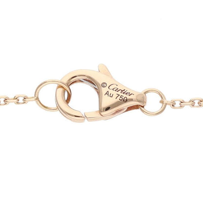 Cartier Trinity 18K Yellow Gold PG WG Diamond Necklace Men's