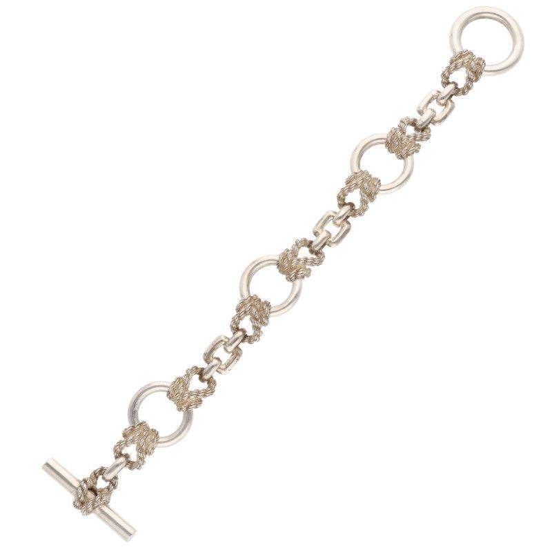 Hermes Douarnene GM Silver Bracelet Men's GM