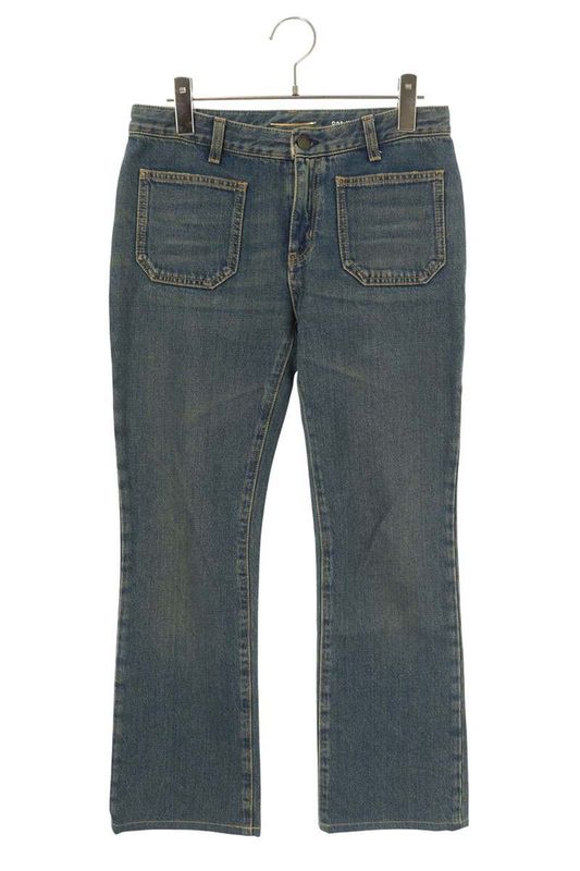 Saint Laurent Paris 374799 Y492g Flared Denim Pants Women 27