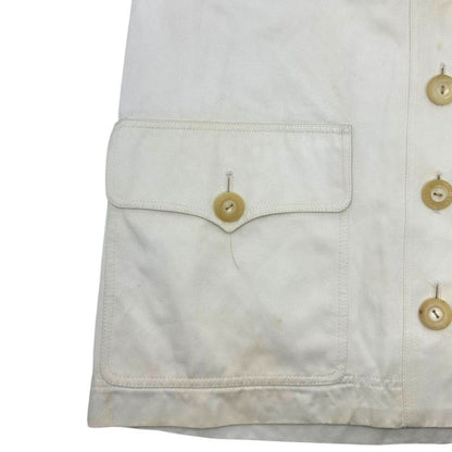 Yves Saint Laurent Rive Gauche 80-90's 7-Button Flap Pocket Work Jacket Euro