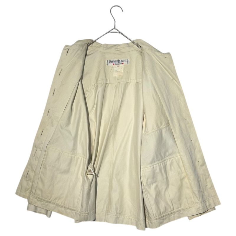 Yves Saint Laurent Rive Gauche 80-90's 7-Button Flap Pocket Work Jacket Euro