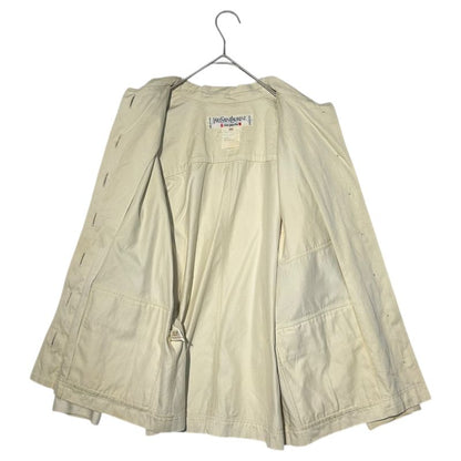 Yves Saint Laurent Rive Gauche 80-90's 7-Button Flap Pocket Work Jacket Euro