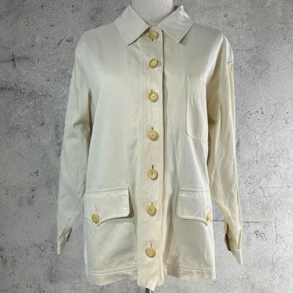 Yves Saint Laurent Rive Gauche 80-90's 7-Button Flap Pocket Work Jacket Euro