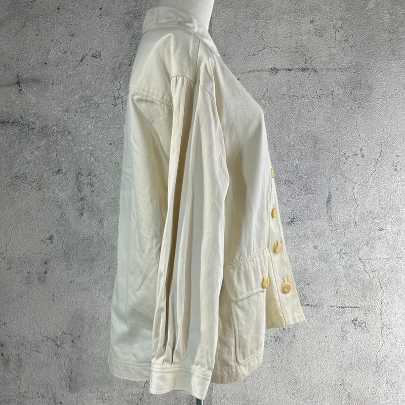 Yves Saint Laurent Rive Gauche 80-90's 7-Button Flap Pocket Work Jacket Euro