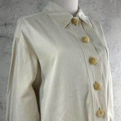 Yves Saint Laurent Rive Gauche 80-90's 7-Button Flap Pocket Work Jacket Euro