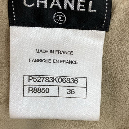 Chanel Long Sleeved Sweater Size 36 S Women - P52783 Grey Beige And White