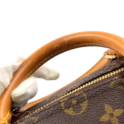 Louis Vuitton Speedy 35 Monogram Leather X PVC Brown Handbag Gold M41524