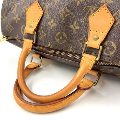 Louis Vuitton Speedy 30 Monogram Leather X PVC Brown Handbag Gold M41526