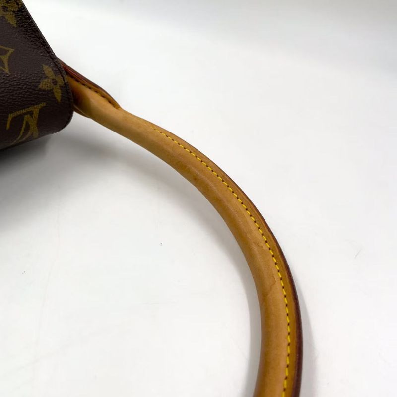 Louis Vuitton Mini Looping Monogram One Shoulder Leather X PVC Brown Handbag