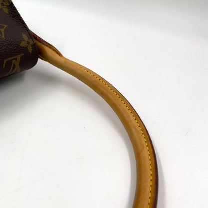 Louis Vuitton Mini Looping Monogram One Shoulder Leather X PVC Brown Handbag