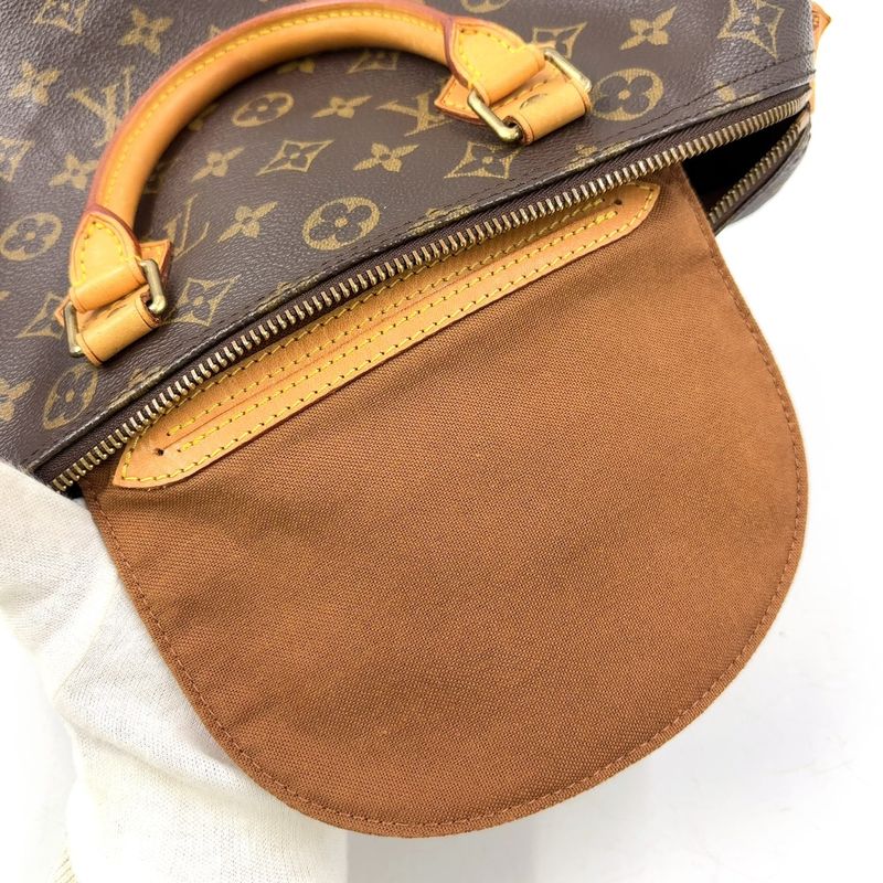 Louis Vuitton Speedy 30 Monogram Leather X PVC Brown Handbag Gold M41526