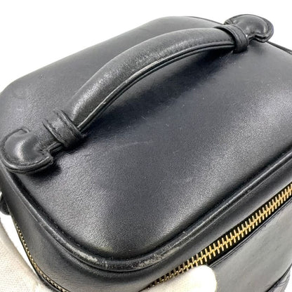 Chanel Bicolore Vanity Serial No 3 Leather Black Handbag Gold