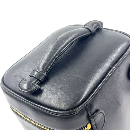 Chanel Bicolore Vanity Serial No 3 Leather Black Handbag Gold