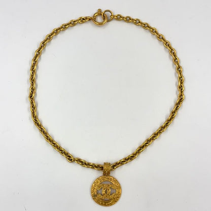 Chanel Coco Mark Large GP Gold Necklace