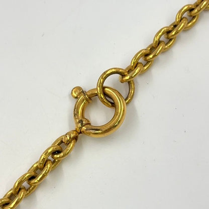 Chanel Coco Mark Large GP Gold Necklace