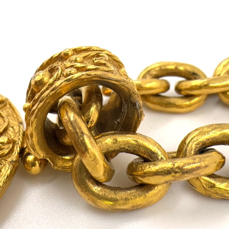 Chanel Coco Mark Large GP Gold Necklace