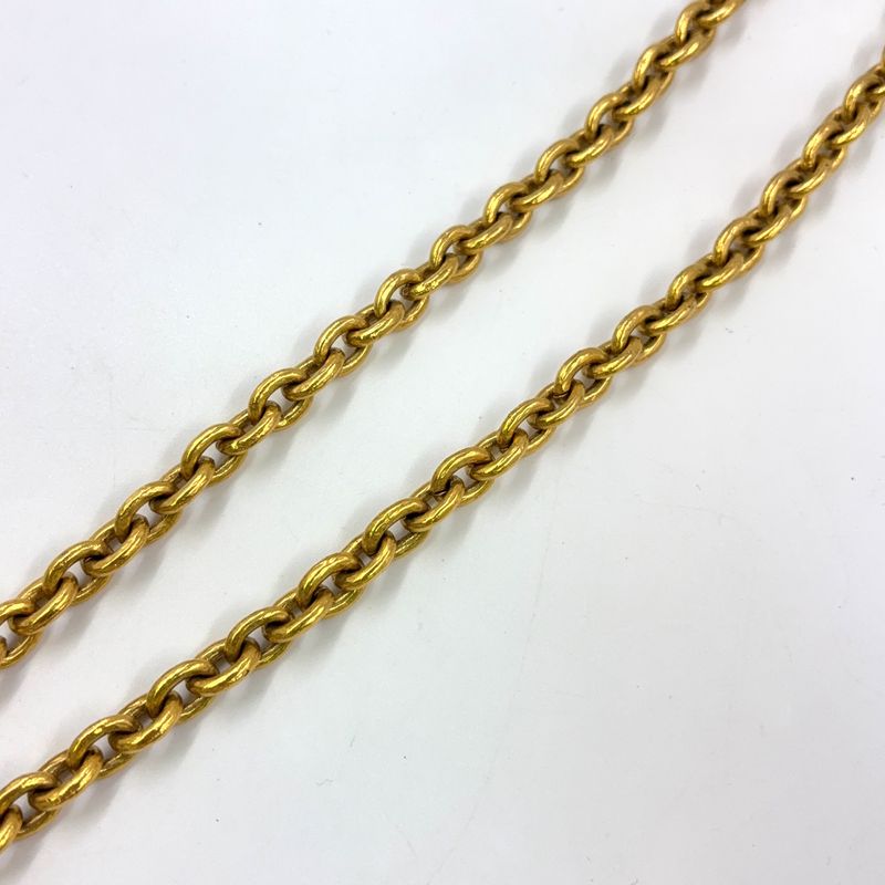 Chanel Coco Mark Large GP Gold Necklace