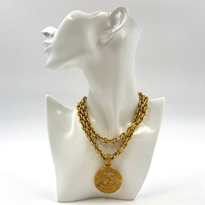 Chanel Coco Mark Large GP Gold Necklace