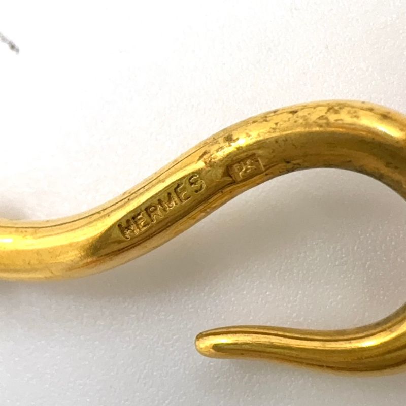 Hermes Jumbo Choker Double Wrapped Leather X GP Gold X Brown Bracelet