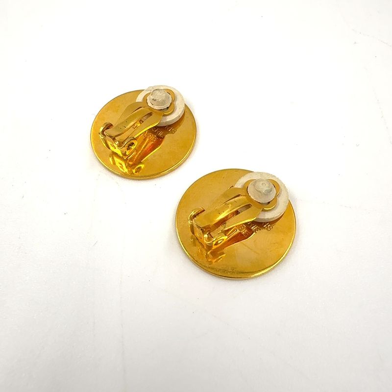Hermes Sellier GP Gold Earrings