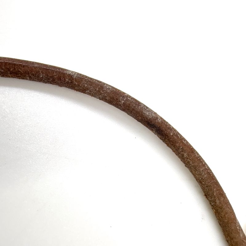 Hermes Jumbo Choker Double Wrapped Leather X GP Gold X Brown Bracelet