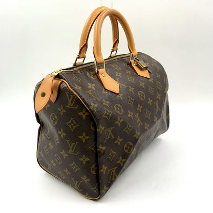 Louis Vuitton Speedy 30 Monogram Leather X PVC Brown Handbag Gold M41526