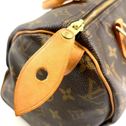 Louis Vuitton Speedy 30 Monogram Leather X PVC Brown Handbag Gold M41526