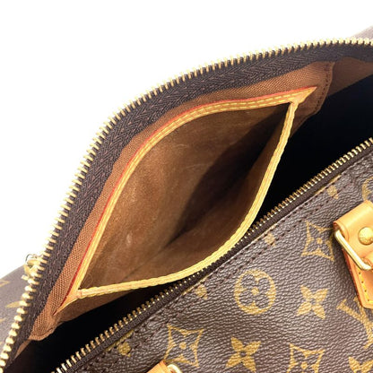 Louis Vuitton Speedy 30 Monogram Leather X PVC Brown Handbag Gold M41526