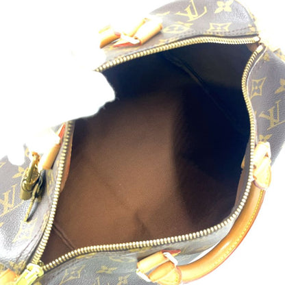 Louis Vuitton Speedy 30 Monogram Leather X PVC Brown Handbag Gold M41526
