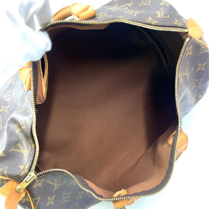 Louis Vuitton Speedy 40 Monogram Leather X PVC Brown Handbag Gold M41522