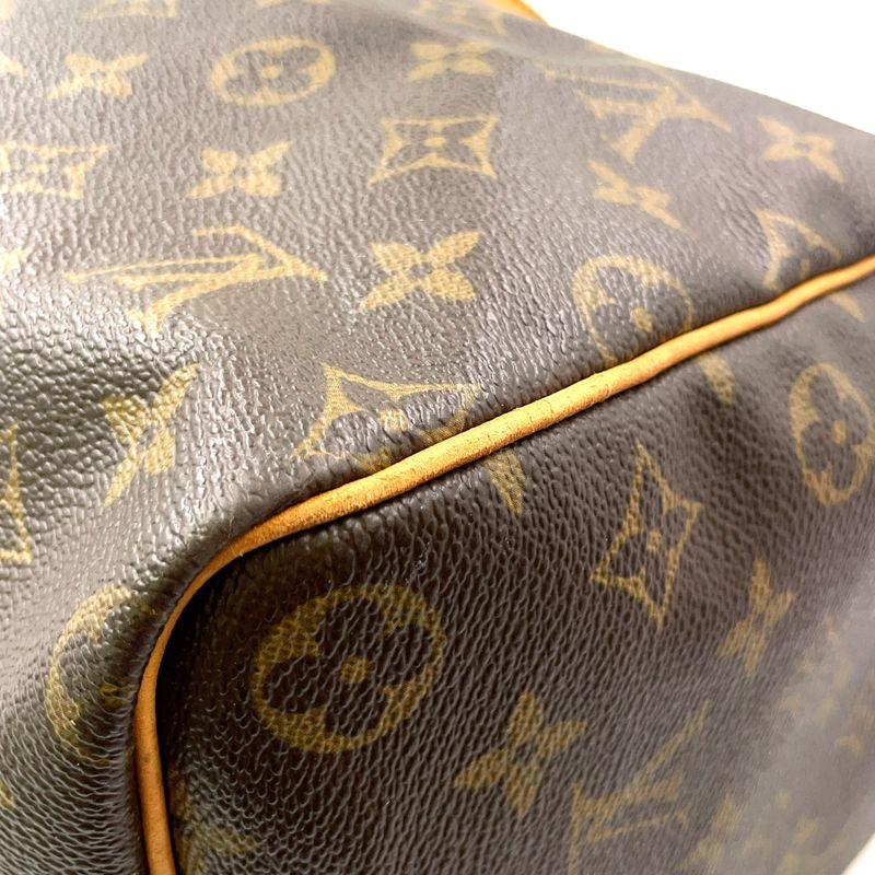 Louis Vuitton Speedy 40 Monogram Leather X PVC Brown Handbag Gold M41522