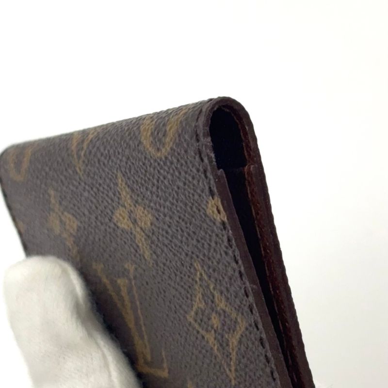 Louis Vuitton Porte 2 Carte Vertical Monogram PVC Brown Card Case Pass Case