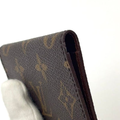 Louis Vuitton Porte 2 Carte Vertical Monogram PVC Brown Card Case Pass Case