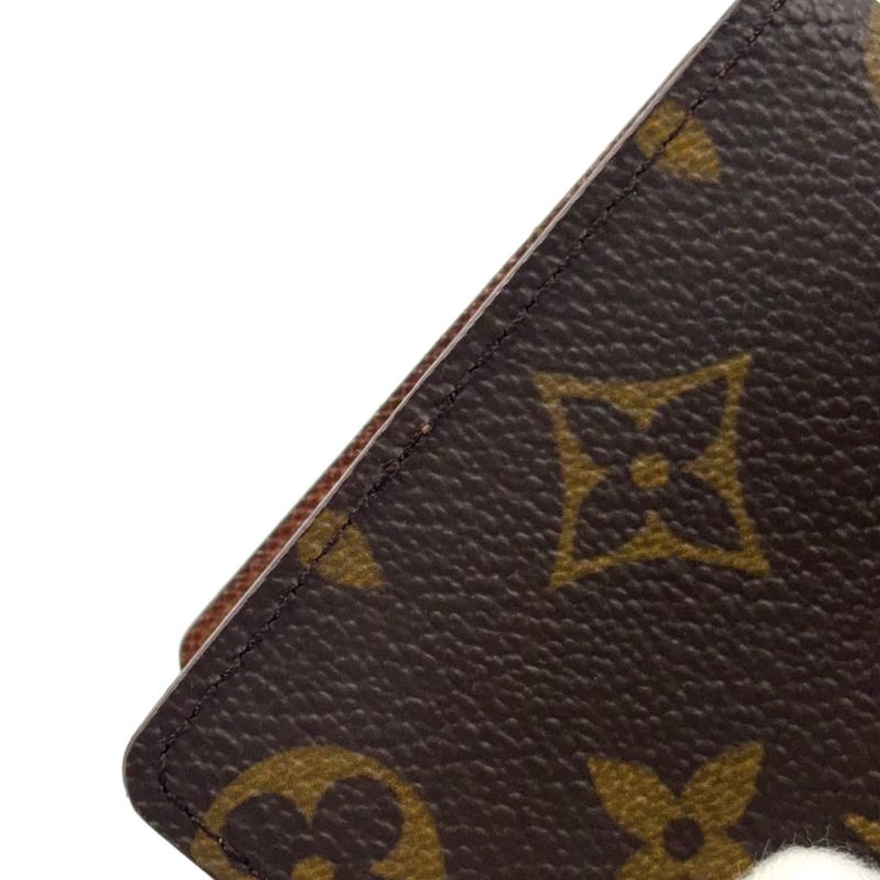 Louis Vuitton Porte 2 Carte Vertical Monogram PVC Brown Card Case Pass Case