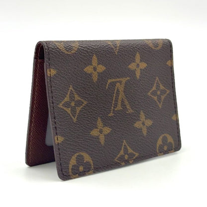 Louis Vuitton Porte 2 Carte Vertical Monogram PVC Brown Card Case Pass Case