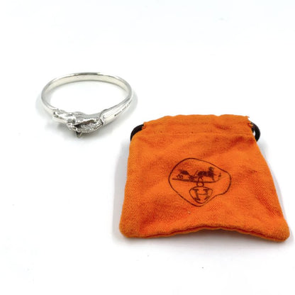Hermes Cheval Horse Sv925 Silver Bangle