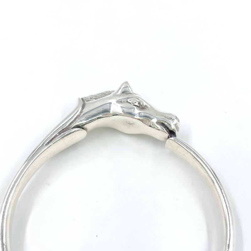 Hermes Cheval Horse Sv925 Silver Bangle