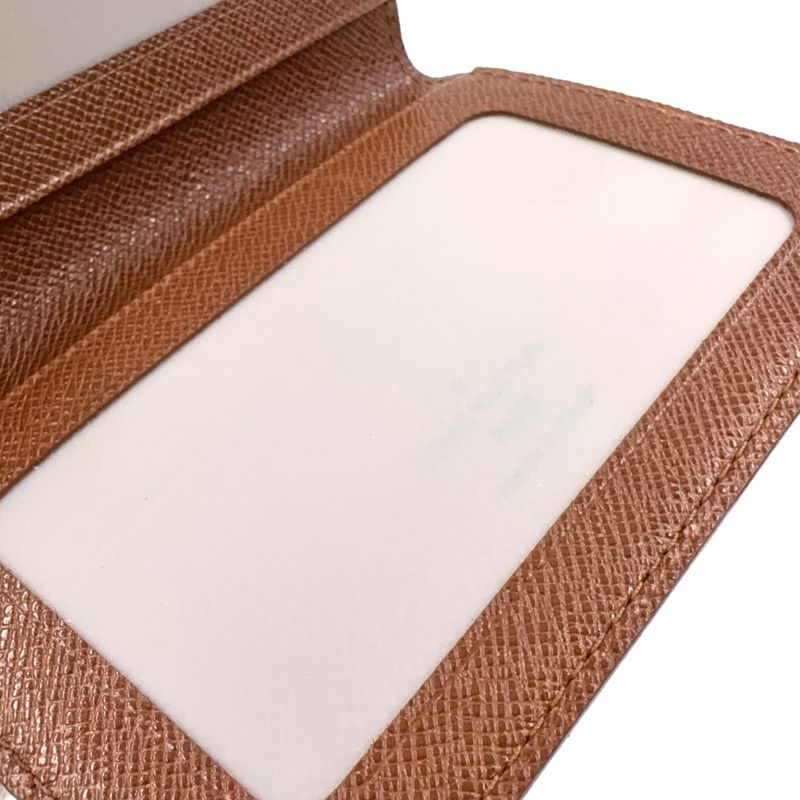 Louis Vuitton Porte 2 Carte Vertical Monogram PVC Brown Card Case Pass Case