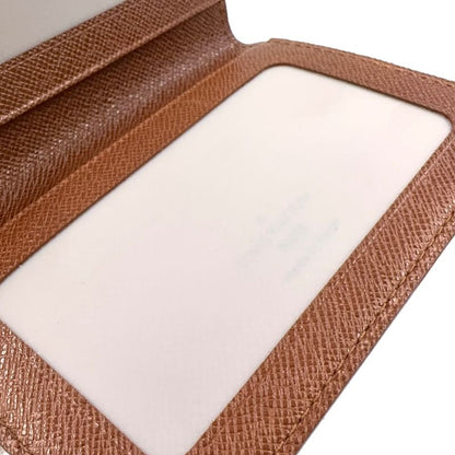 Louis Vuitton Porte 2 Carte Vertical Monogram PVC Brown Card Case Pass Case