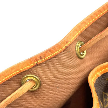 Louis Vuitton Petite Noe Monogram Serial Number Unclear Leather ×PVC Brown