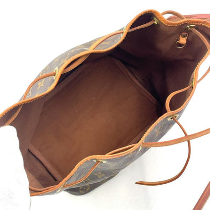 Louis Vuitton Petite Noe Monogram Serial Number Unclear Leather ×PVC Brown