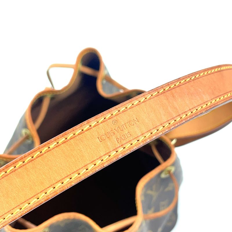 Louis Vuitton Petite Noe Monogram Serial Number Unclear Leather ×PVC Brown