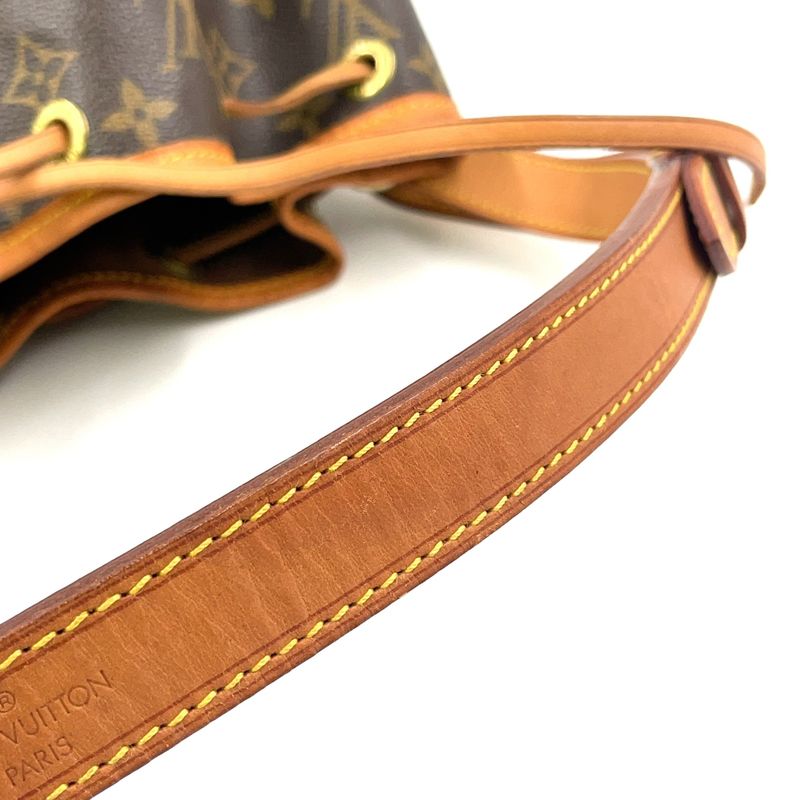 Louis Vuitton Petite Noe Monogram Serial Number Unclear Leather ×PVC Brown